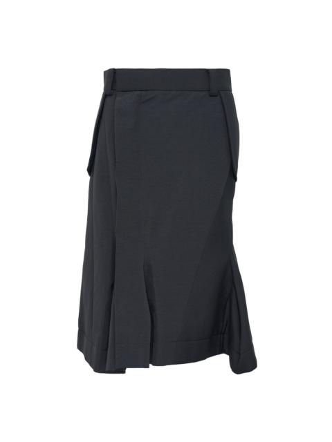 sacai Suiting Bonding x Grosgrain Skirt