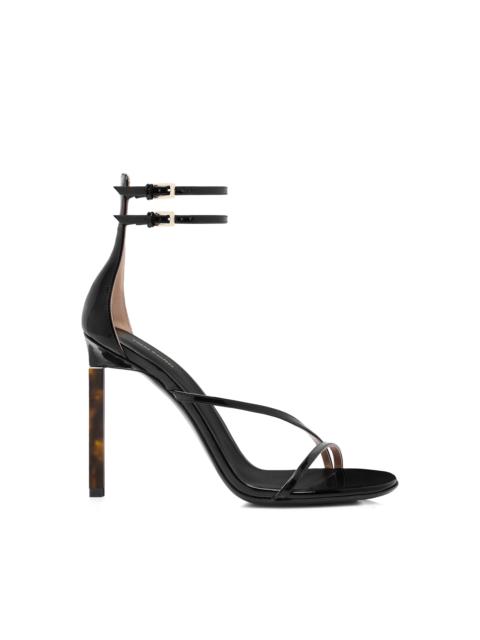 TOM FORD PATENT LEATHER ANKLE STRAP SANDAL