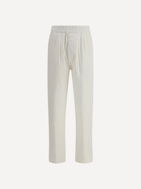 TOM FORD Herringbone Stripe Pleated Lounge Trousers