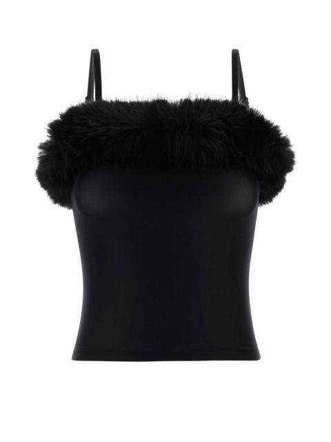 BALENCIAGA Balenciaga Women Black Stretch Nylon Top