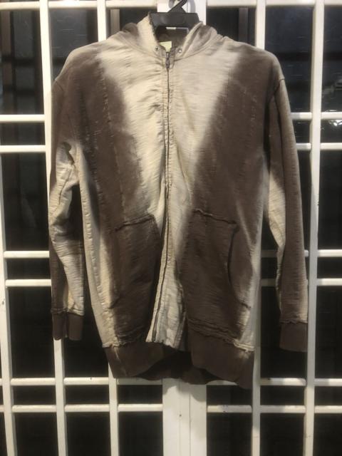 Other Designers Japanese Brand - Patina Two Tone Distressed Art Zip Up Hoodie