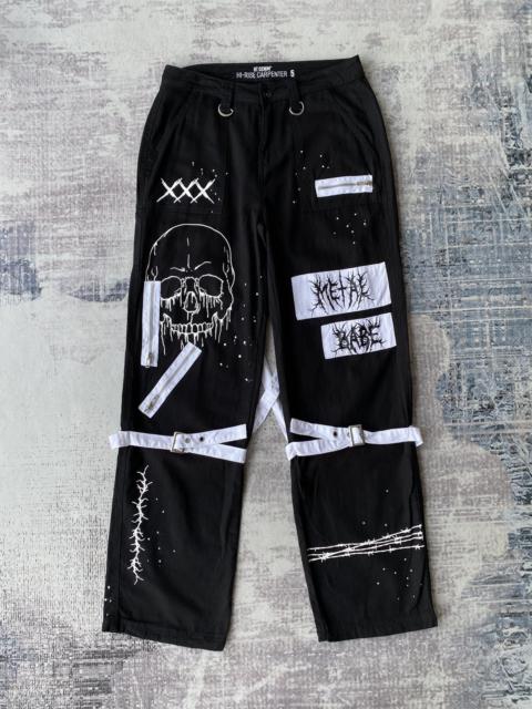Japanese Brand - Vintage Metal Babe Skull Tactical Bondage Riot Punk Pants