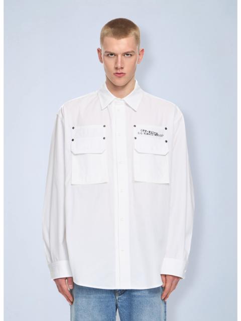 Off-White Off-White Men Type Arrow Poplin Overshirt