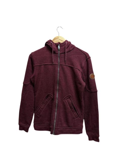 Timberland Timberland Sleeve Patch Logo Knit Zip Up Sweater Hoodie
