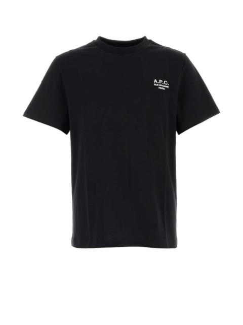 A.P.C. A.P.C. Men Black Cotton T-Shirt