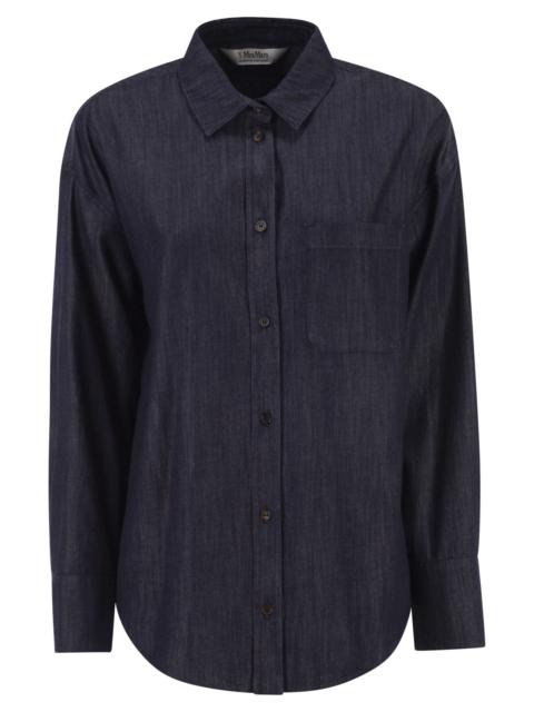 'S Max Mara S Max Mara Women Stmnora - Lightweight Denim Shirt With Jewelled Detail