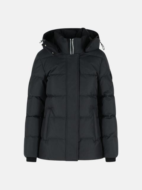 MOOSE KNUCKLES 'CLOUD 3Q' BLACK NYLON DOWN JACKET
