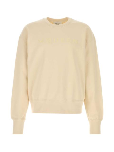 Alexander McQueen Alexander Mcqueen Men Cream Cotton Sweatshirt