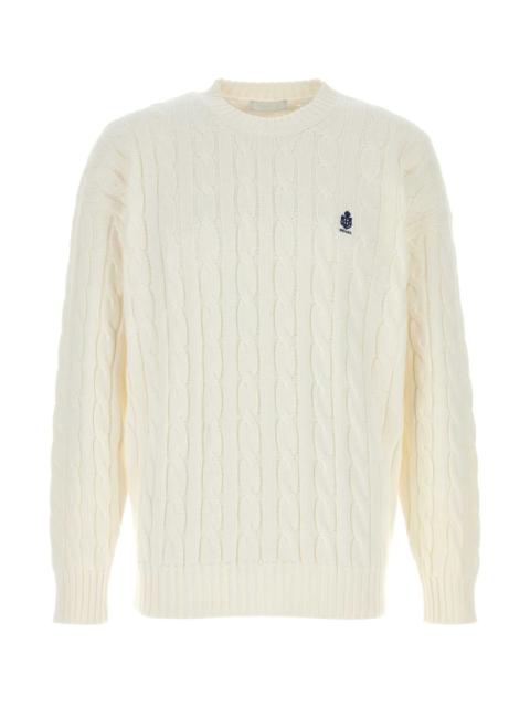 Prada Prada Men White Cotton Sweater