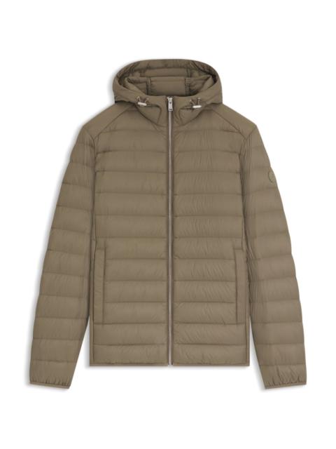 BOSS PADDED JACKET IN WATER-REPELLENT FABRIC WITH DETACHABLE HOOD