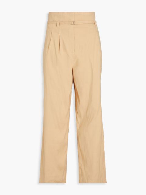DEREK LAM 10 CROSBY Linen-blend wide-leg pants