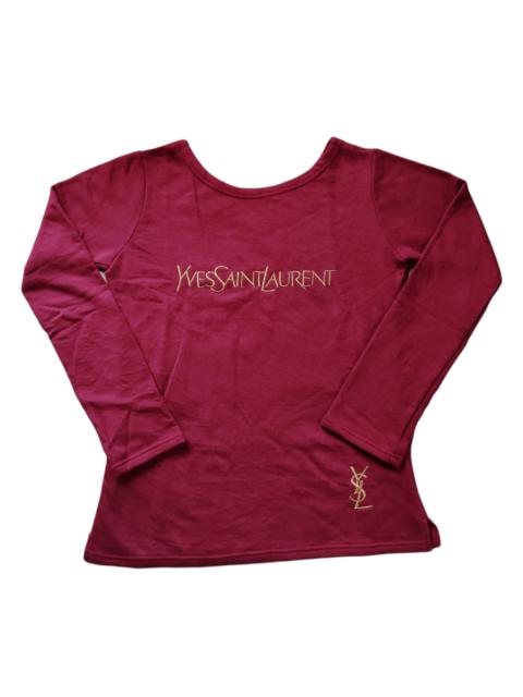 SAINT LAURENT YSL Yves Saint Laurent Women's Gold Embroidery