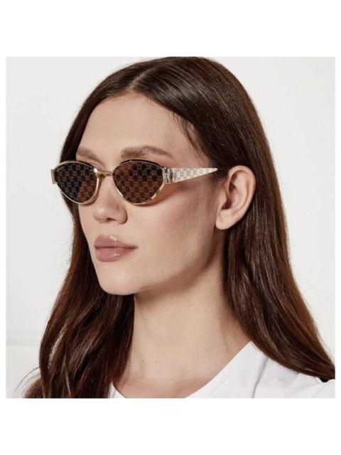 GUCCI NEW GUCCI GG1853S 003 SUNGLASSES GOLD WOMEN CAT EYE EYEWEAR