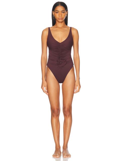 MAGDA BUTRYM Flower One Piece Swimsuit