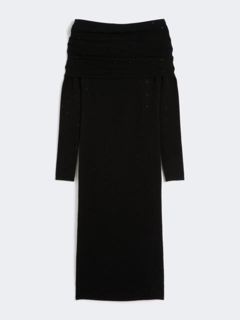 Max Mara Wool yarn dress - BLACK