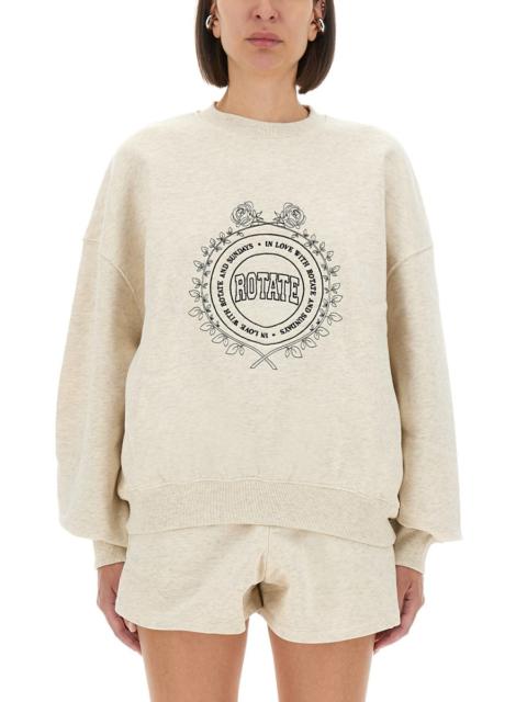 ROTATE HEAVYWEIGHT SWEATSHIRT WITH LOGO