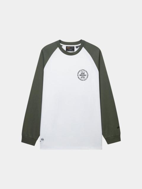 ALPHA INDUSTRIES UNFRM LONG-SLEEVED RAGLAN T-SHIRT
