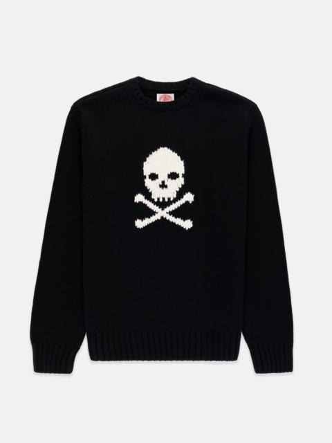 J. PRESS SKULL & BONES INTARSIA KNIT COTTON SWEATER