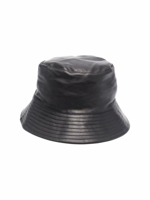 Yves Salomon leather bucket hat