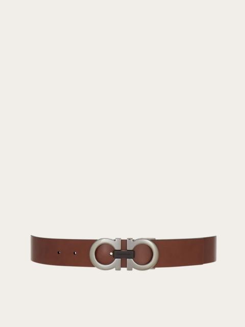 FERRAGAMO Reversible and adjustable Gancini belt