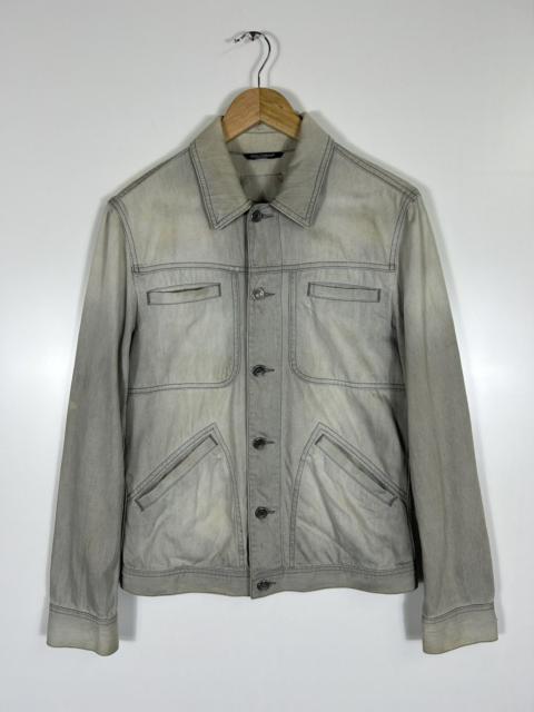 ⚡️Vintage Dolce & Gabbana Distressed Faded Style Denim Jacket