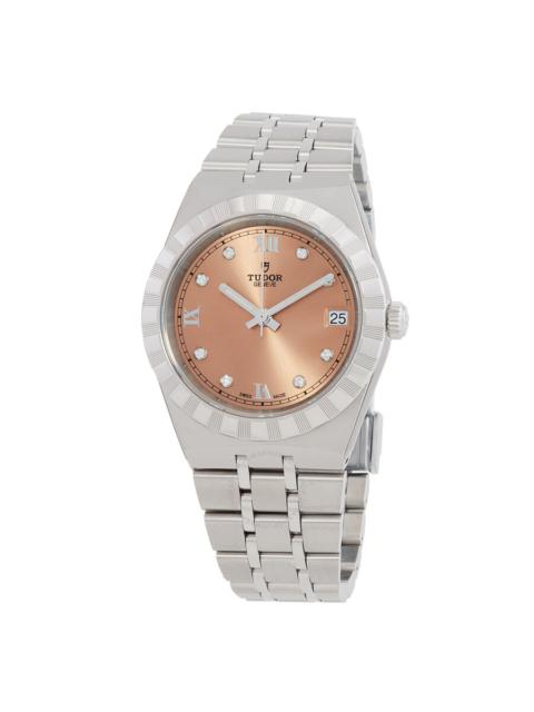 TUDOR Tudor Royal Automatic Diamond Salmon Dial Ladies Watch M28400-0011