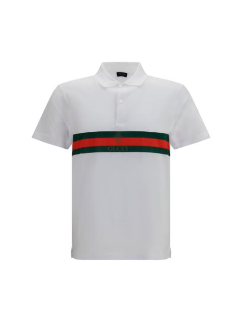 GUCCI Gucci Men Cotton Jersey Polo Shirt With Web