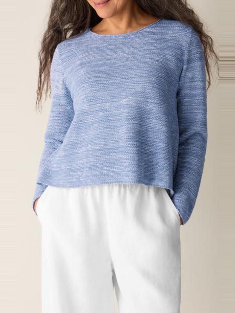 EILEEN FISHER Eileen Fisher Organic Linen & Cotton Blend Crewneck Sweater in Haze at Nordstrom