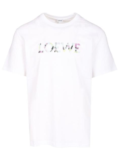 Loewe Loewe Men T-Shirt With Loewe Embroidery
