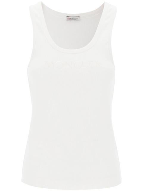 Moncler SLEEVELESS RIBBED JERSEY TOP