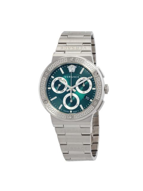 VERSACE Versace Chronograph Quartz Green Dial Men's Watch VEZ900121
