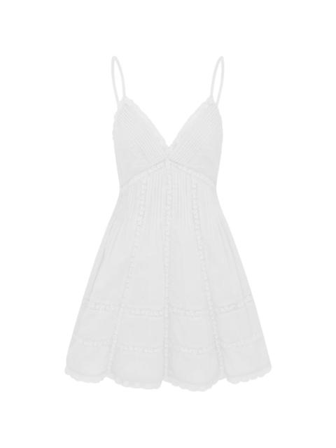 LoveShackFancy Docila Heritage Cotton Mini Dress