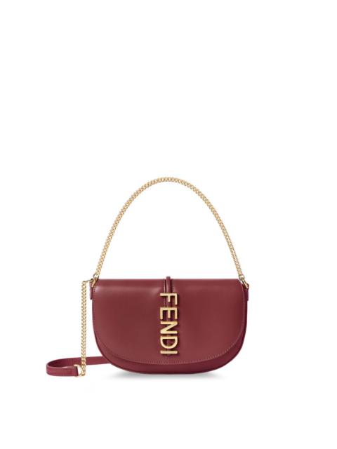 FENDI Wallet On Chain Fendigraphy Leather Crossbody Bag