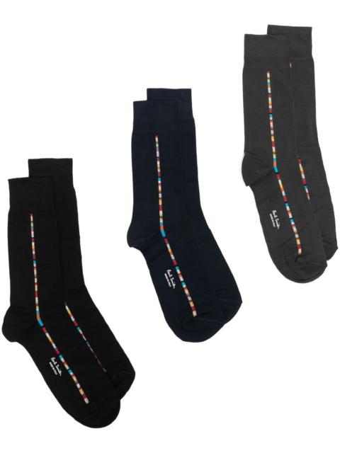 Paul Smith Paul Smith Men Signature Stripe Cotton Socks - 3Pack
