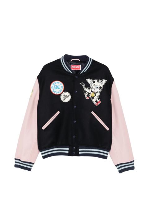 KENZO Kenzo Badges-embroidered Bomber Jacket