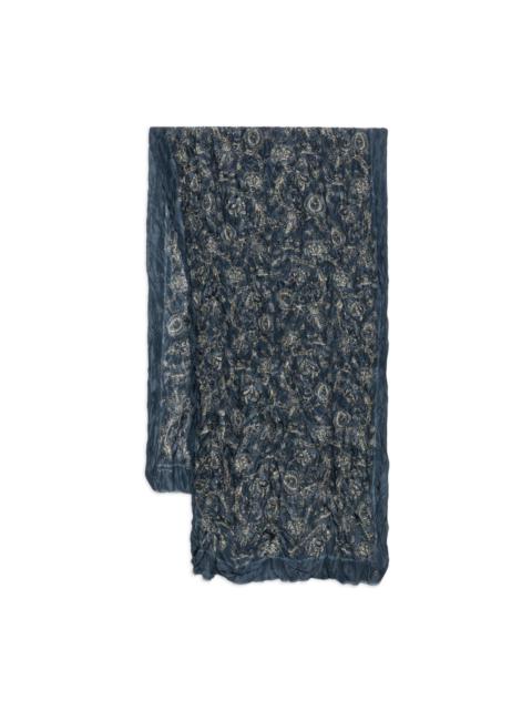 paisley-print silk scarf