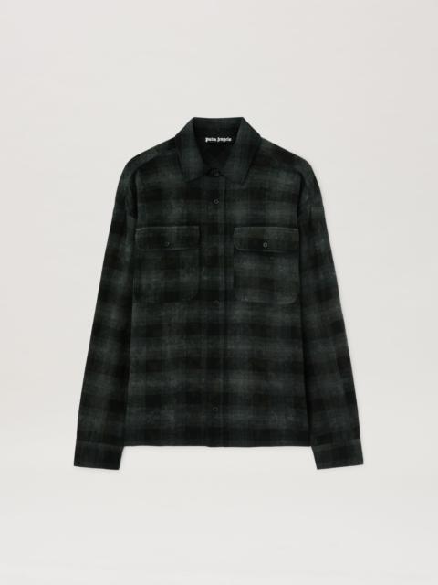 Palm Angels Curved logo Check shirt