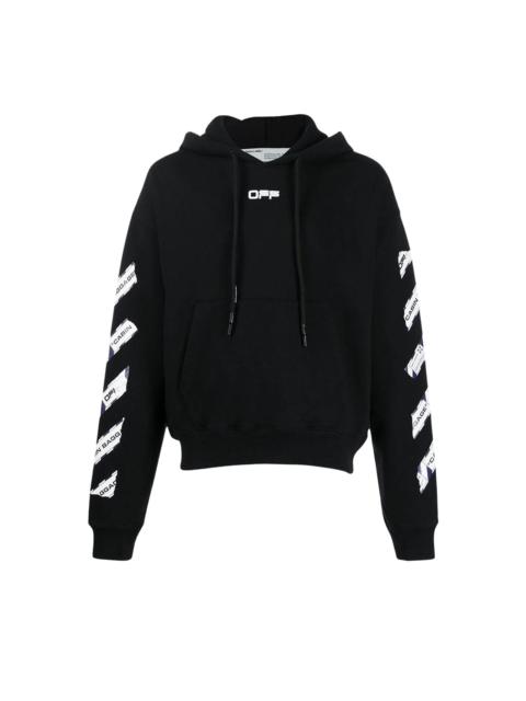 Off-White Off-White Airport Tape Slim Hoodie 'Black/White'