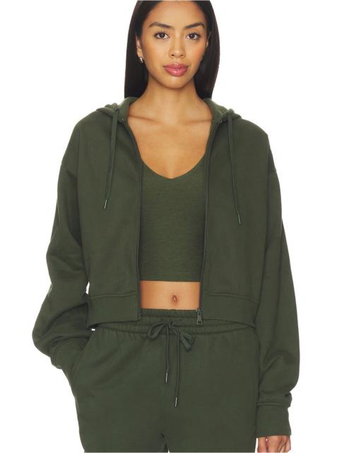 BEYOND YOGA Luxe Fleece Zip Up Hoodie