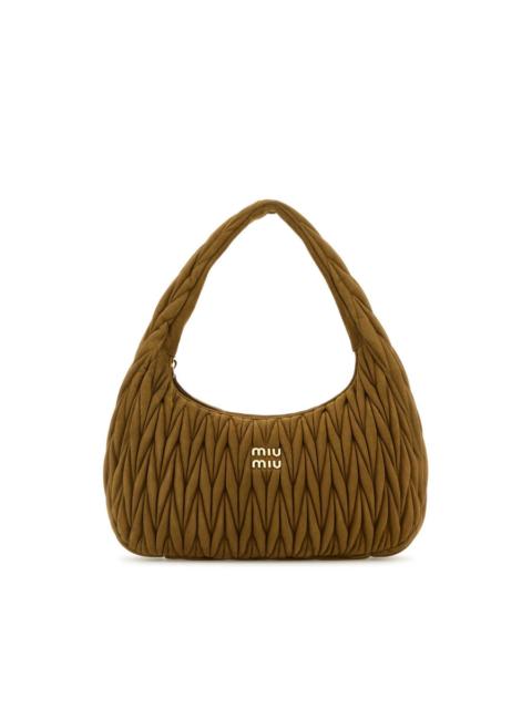 Miu Miu Miu Miu Biscuit Suede Shoulder Bag