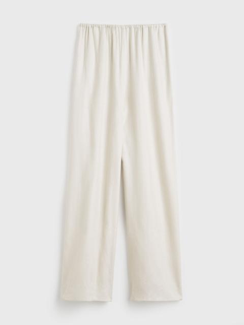 TOTEME Monogram flannel pj bottoms ecru