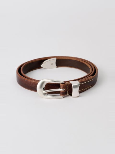 Our Legacy Belt 2 cm Brown Leather