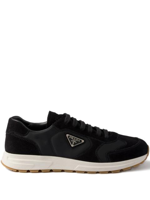 Prada Prada Triangle-logo Panelled Sneakers
