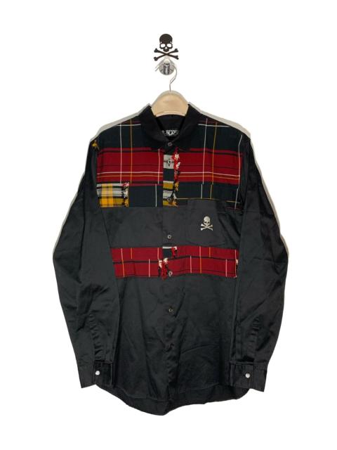 BLACK COMME des GARÇONS mastermind JAPAN Comme Des Garçons Black x Mastermind Japan button Up