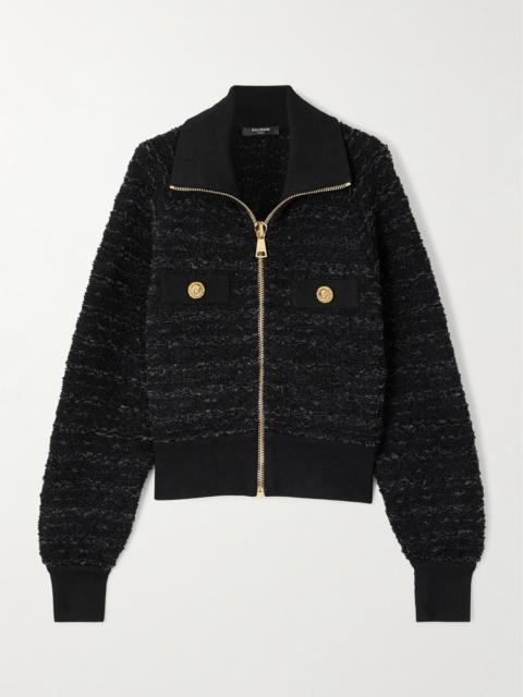 Balmain Tweed Bomber Jacket