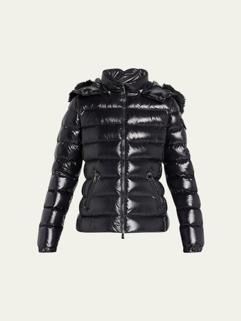 Moncler Badyf Faux Fur-Trimmed Hooded Short Down Jacket