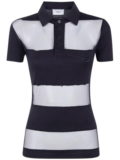 COPERNI "Striped Sheer" Polo Top
