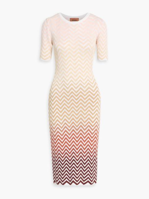 Missoni Crochet-knit cotton-blend midi dress