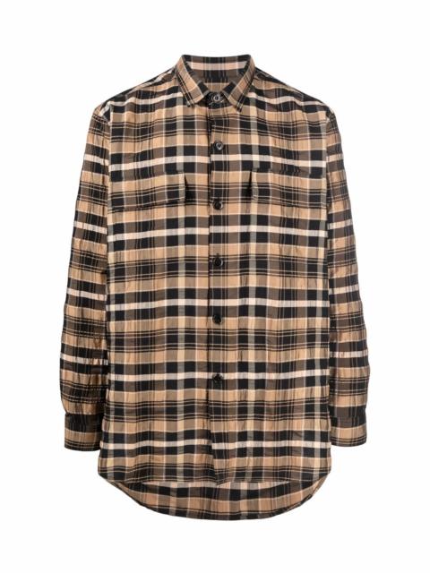 Nanushka ORGANIC-COTTON CHECKED SHIRT
