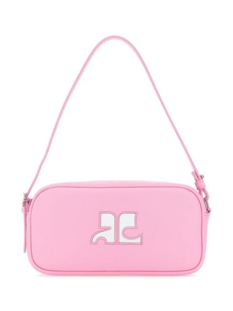 Courreges Woman Pink Leather Reedition Shoulder Bag